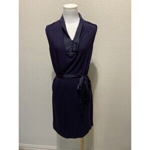 Gap, Women’s, Sleeveless, V-Neck Dress, Tie Waist, Purple, Size: M